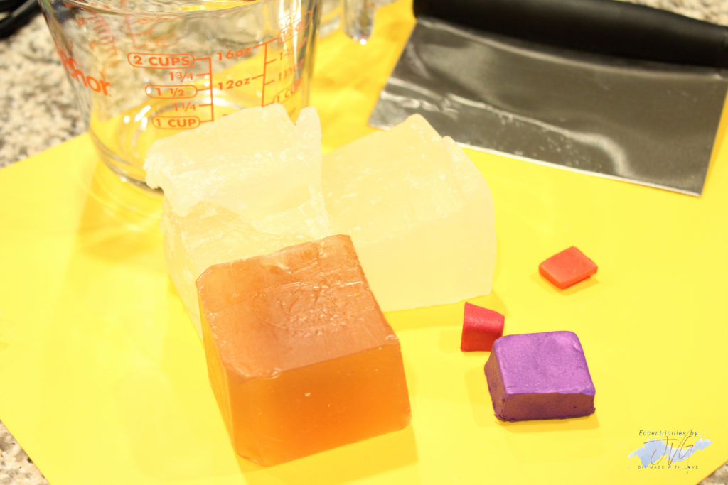 Floral handmade hand soap ingredients