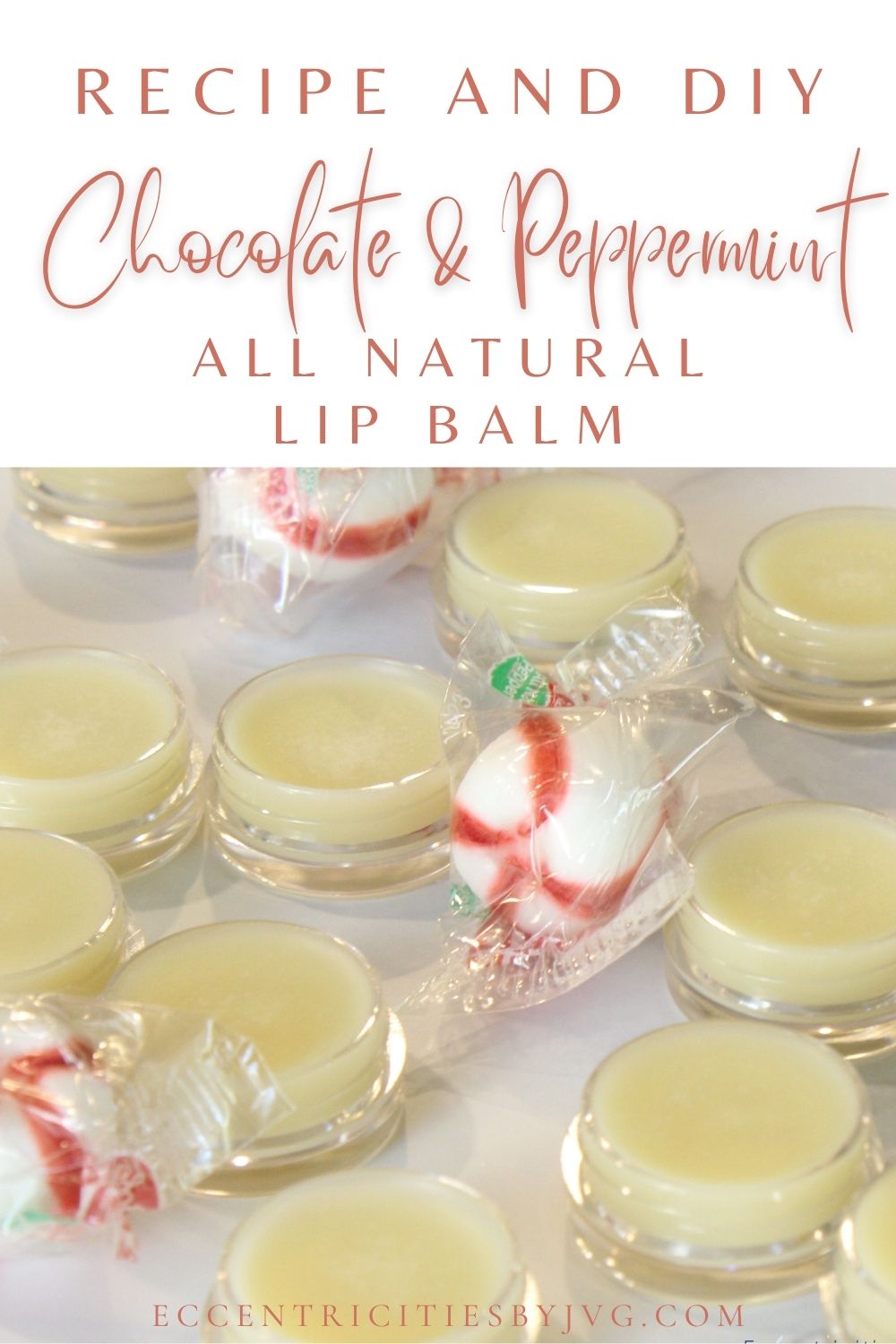 Chocolate & Peppermint All Natural Lip Balm Perfect all Year Long DIY