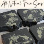 Activated charcoal and French green clay all natural cold process face soap