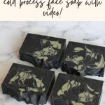 Activated charcoal and French green clay all natural cold process face soap