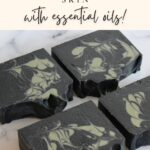 Activated charcoal and French green clay all natural cold process face soap