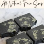 Activated charcoal and French green clay all natural cold process face soap